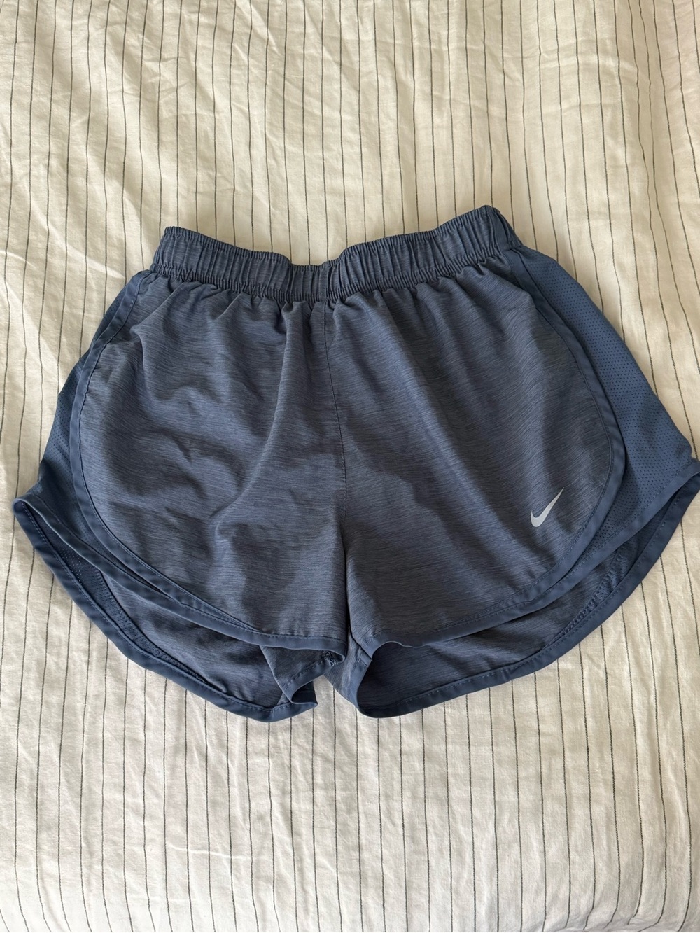 Nike Women’s Navy Athletic Shorts with Heathered Finish